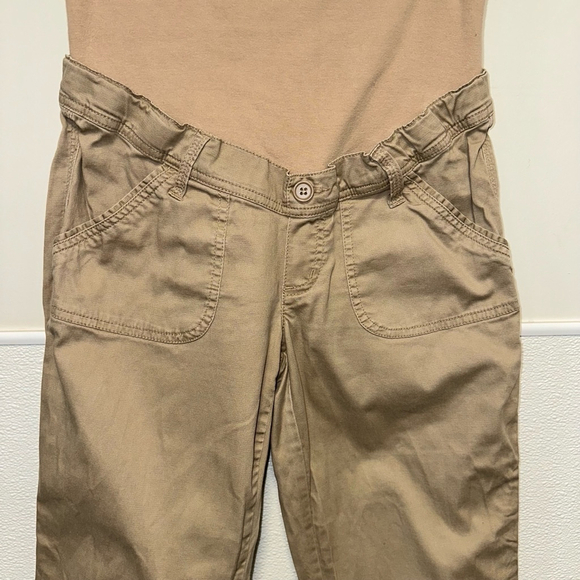 Women's Three Seasons Maternity Pants Size Small Khaki - Picture 5 of 7